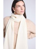 sciarpa bianca unisex in cashmere