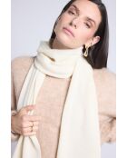 sciarpa bianca unisex in cashmere