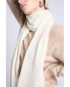 sciarpa bianca unisex in cashmere