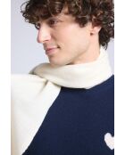 sciarpa bianca unisex in cashmere