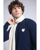 sciarpa bianca unisex in cashmere