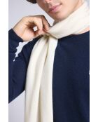 sciarpa bianca unisex in cashmere