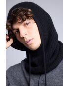 Zwarte bivakmuts van kasjmier, uniseks