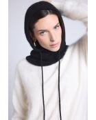 Zwarte bivakmuts van kasjmier, uniseks