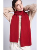 Sciarpa unisex in cashmere rosso bordeaux