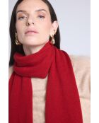 Sciarpa unisex in cashmere rosso bordeaux