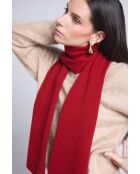 Sciarpa unisex in cashmere rosso bordeaux