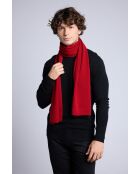Sciarpa unisex in cashmere rosso bordeaux
