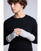 Lichtgrijze uniseks kasjmierwanten