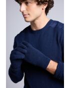 Gants en cachemire unisexe bleu marine