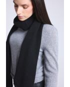 sciarpa nera unisex in cashmere