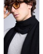sciarpa nera unisex in cashmere