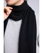 sciarpa nera unisex in cashmere