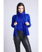 sciarpa unisex in cashmere blu reale
