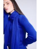 sciarpa unisex in cashmere blu reale