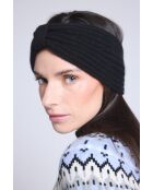 Diadema de cachemir negra