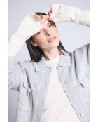 Witte wanten van kasjmier, uniseks