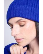 Bonnet en cachemire unisexe bleu roi