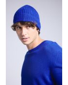 Bonnet en cachemire unisexe bleu roi