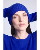 Bonnet en cachemire unisexe bleu roi