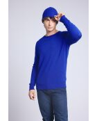 Bonnet en cachemire unisexe bleu roi