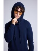 Marineblaue Unisex-Sturmhaube aus Cashmere