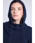 Marineblaue Unisex-Sturmhaube aus Cashmere