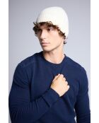 Bonnet en cachemire unisexe blanc