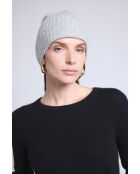 Bonnet en cachemire unisexe gris clair