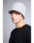 Bonnet en cachemire unisexe gris clair