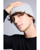 Bonnet en cachemire unisexe gris clair