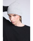 Bonnet en cachemire unisexe gris clair