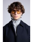 Collo trucker in cashmere grigio chiaro