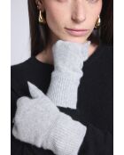 Gants en cachemire unisexe gris clair