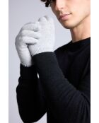 Gants en cachemire unisexe gris clair