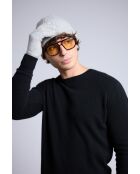 Gants en cachemire unisexe gris clair