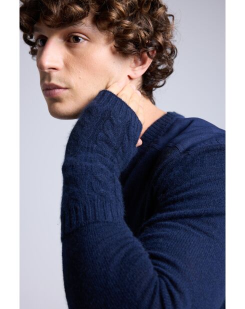 Marineblaue Unisex-Kaschmirhandschuhe