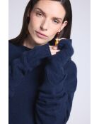 Marineblaue Unisex-Kaschmirhandschuhe