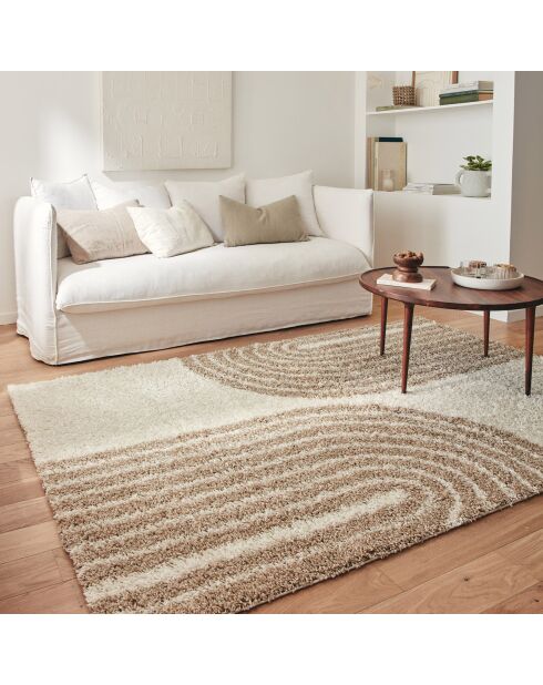 Tapis shaggy Olympe 1069 beige