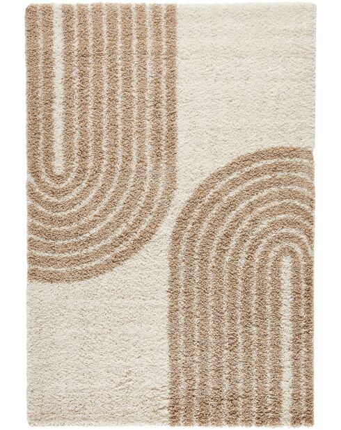 Tapis shaggy Olympe 1069 beige