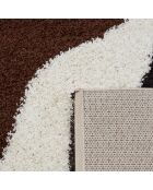Tapis shaggy Palerme 1060 marron