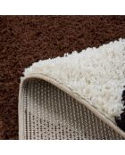 Tapis shaggy Palerme 1060 marron