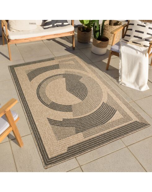 Fodera per cuscino Nature Juta 8865 beige/nero