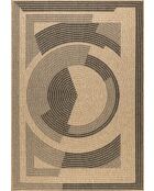 Kussenhoes Nature Jute-look 8865 beige/zwart