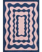 Tapis GROOVY 382 bleu/rose