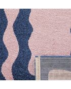 Tapis GROOVY 382 bleu/rose