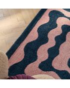 Tapis GROOVY 382 bleu/rose