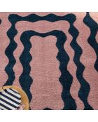 Tapis GROOVY 382 bleu/rose