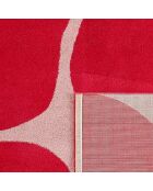 Tapis GROOVY 385 rouge/rose