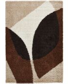Tapis shaggy Palerme 1061 marron